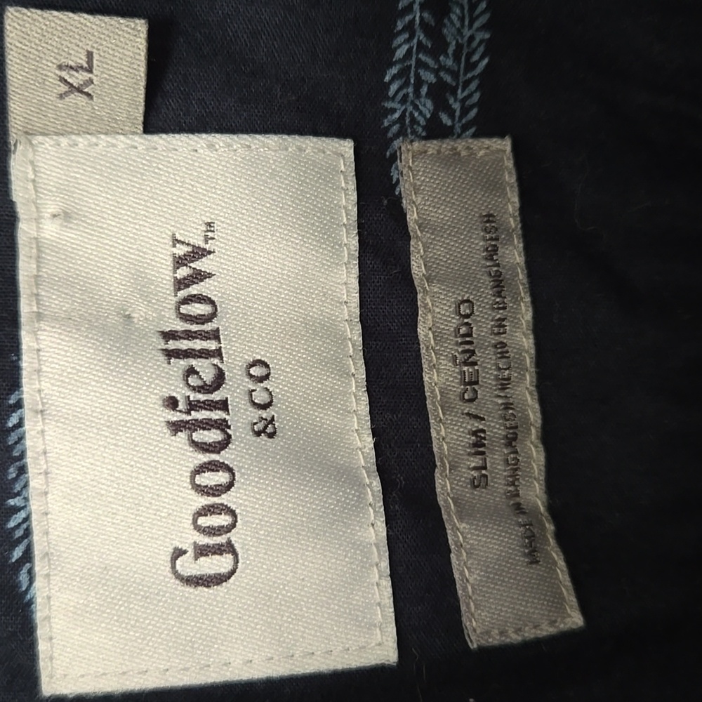 Goodfellow & Co. Blue With Print Design Shirt - Picture 4 of 10